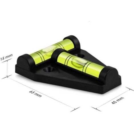 UOCAI Lot De 10 Mini Niveaux à Bulle + 50 Adhésifs - Niveau Spirituel Compact Pour Camping-Car, Photo, Électricien