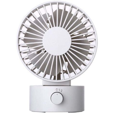 Mini ventilateur de bureau USB 102 × 79 × 138 mm, format de paume, silencieux, vitesse du vent à trois vitesses, un compagnon de refroidissement portable