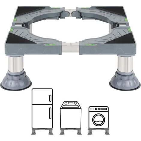 Winter Shore Support Lave Linge & Appareils Blancs - Rehausseur Cuisiniere, Sèche-linge, Mini Frigo Universel - Socle Machine à Laver Surelevee Robuste avec Pieds en Acier Solides & Antidérapants