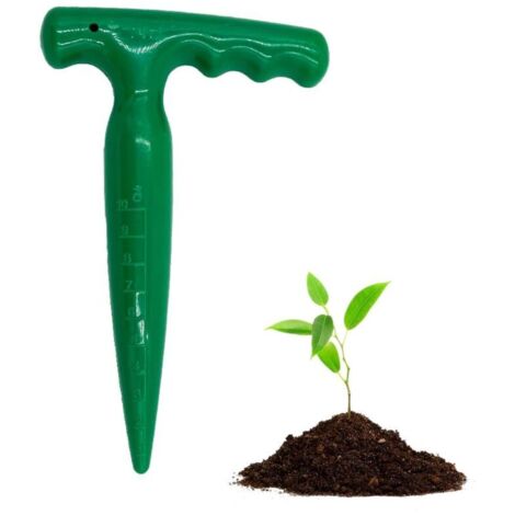 Outil Plantoir à Bulbes, Outil de Perforation de Jardin, Plantoir pour la Plantation, Outil Idéal pour Planter, Outil Jardinage Plantoir, Idéal pour Plantoir des Légumes et des Fleurs (Vert) (1/4)