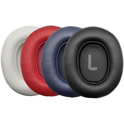 Coussinets d'oreille de rechange compatibles avec les casques JBL Tune T700BT / T750BTNC / T760NC / T770 / 720 protections pour oreillettes et écouteurs (noir, blanc, rouge foncé et bleu foncé). (1/4)
