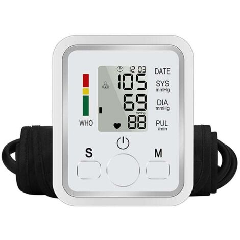 Tensiomètre, appareil de mesure de la tension artérielle - Tensiomètre standard à usage domestique, appareil de mesure de la tension artérielle au bras, adapté à 2 personnes