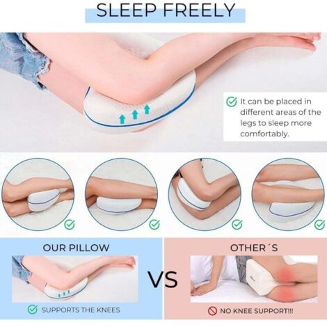 2x Oreiller Jambes Orthopédique. Coussin Ergonomique Releve-Jambes. Coussin Genoux pour Dormir Sur le côté avec Memoire Forme pour Soulagement de Douleur au Dos, Hanches, Sciatique et Articulaires 2x Oreiller Jambes Orthopédique. Coussin Ergonomique Releve-Jambes. Coussin Genoux pour Dormir Sur le côté avec Memoire Forme pour Soulagement de Douleur au Dos, Hanches, Sciatique et Articulaires