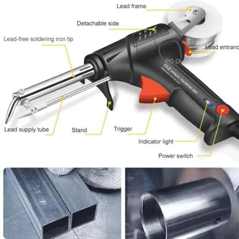 Outils De Soudage Laser Industriels Chauffage Interne - Pistolet Soudeur Multifonction Portable Noir