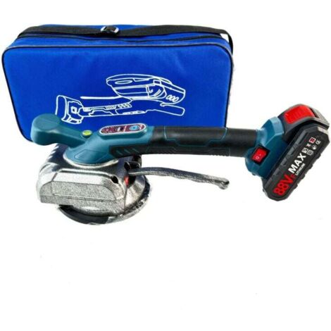 Machine Vibrante Carrelage électrique, Tile Vibrator de Carreleur, Ventouse Carrelage, Vibreur Carrelage, 5 Vitesses Réglable, Capacité d'adsorption de 100 kg (2Battery)