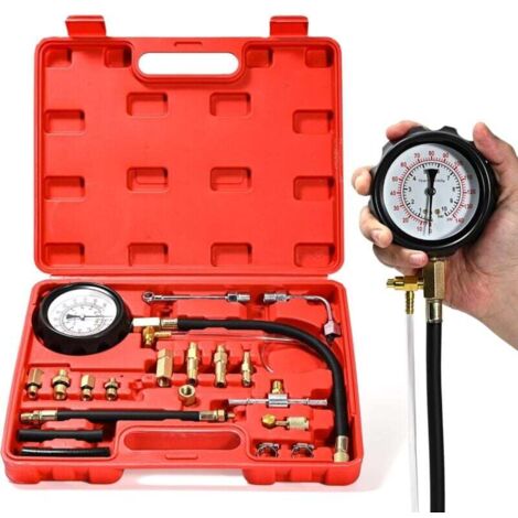 Ensemble de manomètres de pression de carburant diesel, testeur de pression de carburant essence, outil de diagnostic de pompe d'injection de carburant