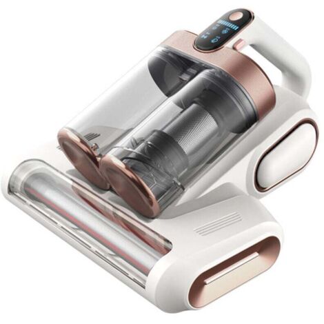 Aspirateur anti-acariens pour matelas avec lumière UV 17 Kpa - Aspirateur à double rouleau - Puissance d'aspiration : 450 W - Double bac à poussière de 600 ml - Pour rembourrage, lit, canapé, (1/4)
