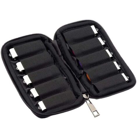 Boîte pour clé USB, étui de rangement pour clé USB, pochette de rangement pour accessoires électroniques, pour clé USB, boîte USB, étui de rangement USB, 1 pièce, noir (1/4)
