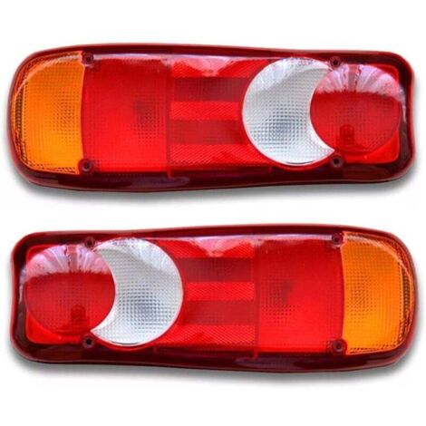 2 feux arrières lampe pour camion, benne basculante, tracteur, remorque, châssis - ampoules universelles fonctionnant en 12 V