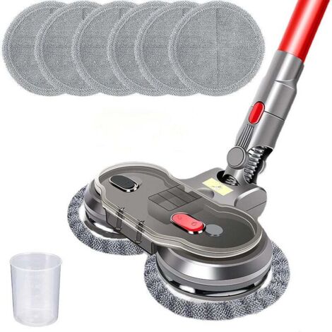 Brosse de nettoyage Turbo motorisée compatible pour Dyson V7 V8 V10 V11 V15 aspire lave polissage sol marbre bois y compris chiffon en microfibre (1/4)