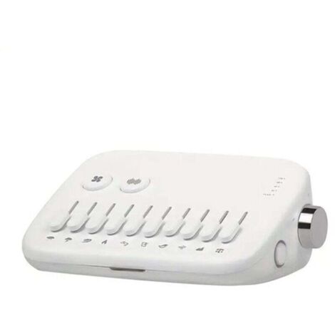 Bruit blanc - Machine à bruit blanc - Appareil à bruit blanc - Aide au sommeil pour adultes - 10 sons apaisants de la nature - Portable - Avec lumière respirante - Fonction de réduction du bruit - Min