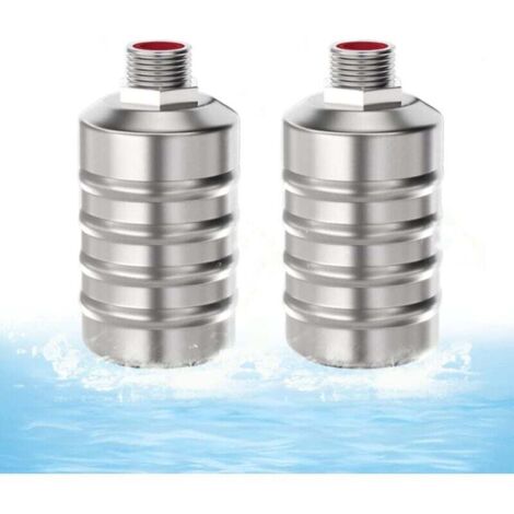 Vanne à flotteur entièrement automatique en acier inoxydable 304, lot de 2, avec arrêt automatique, pour réservoir d'eau (1/2'', prise d'eau supérieure) (1/4)