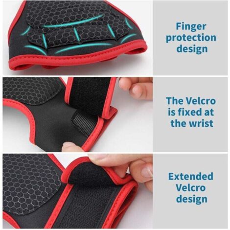 Gants D'entraînement Rembourrés Trideer Pour Hommes - Gants D Rembourres Trideer Pour Hommes Gants Dhalterophilie Avec Support De Poignet Protection Complete De La Paume Et Poignees~p110901832