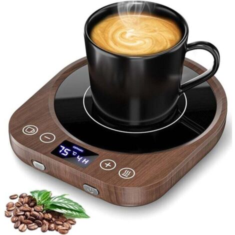 Chauffe Tasses avec 9 Réglages Température, 36 W Chauffe Café avec Durée 1-9 Heures, Chauffe Bougies avec Arrêt Automatique 4 Heures pour Café, Thé, Lait, Bougies