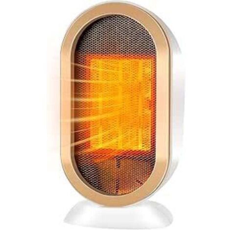 Chauffage d'appoint, Radiateur Soufflant Salle de Bain Mini Radiateur Electrique 800W/1200W Protection Contre Surchauffe & Anti-Basculement pour la Salle de Bain, la Maison, le Salon, le Bureau