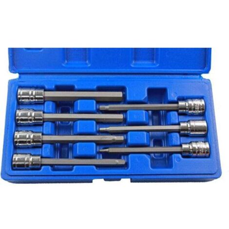 US Pro B1123 Coffret de 7 douilles à embouts hexagonaux pour clé Allen 3-10 mm