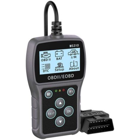 Outil de diagnostic OBD2 Bluetooth, scanner OBD2 3 en 1, mise à niveau Bluetooth depuis AD310/MS309/MS310/BD310, lecteur de codes auto, effacement des codes, testeur de batterie, scanner auto, protoco