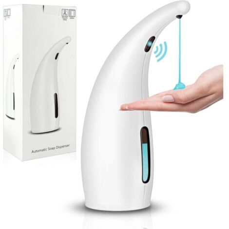 Distributeur de Savon Automatique, 300ml Distributeur Savon Automatique sans Contact avec Capteur Infrarouge pour Maison, Bureau, Hôpital, Hôtel (1/4)