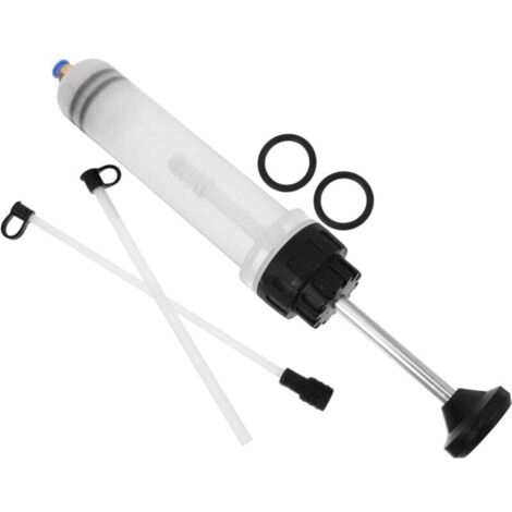 changeur d'huile Extracteur de liquide vidange pompe d'extraction d'huile pompe à fluide outils automobiles pompe de transfert de liquide plastique blanche (1/4)