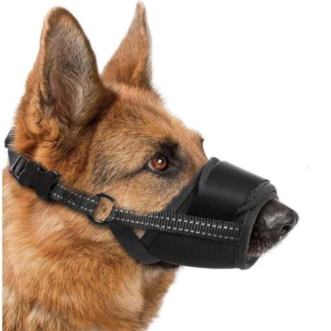Nouvelle muselière pour petits chiens, en matière douce, réfléchissante, avec sangle ajustable, embout buccal respirant, anti-morsure, anti-mâchouillage, facilite le toilettage, permet de haleter et d