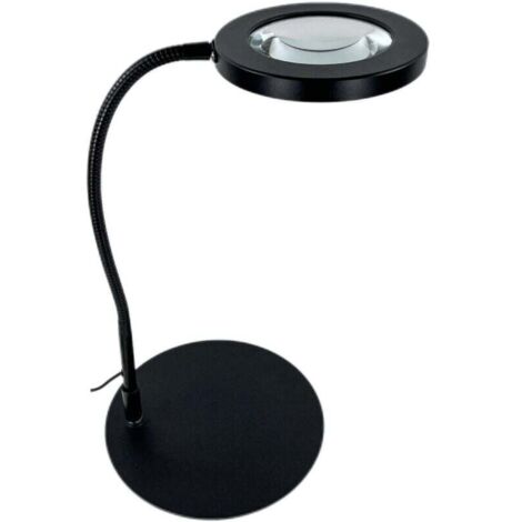 Lampe Loupe sur Pied 10x Grossissante Modelisme 360° avec LED - Bureau Eclairante pour Lecture, Réparation et Artisanat (1/4)