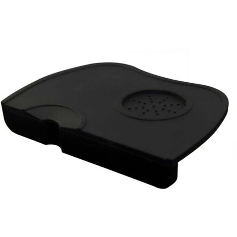 Tapis de tamponnage en silicone pour café, 20 x 15 cm, couleur expresso. (1/4)
