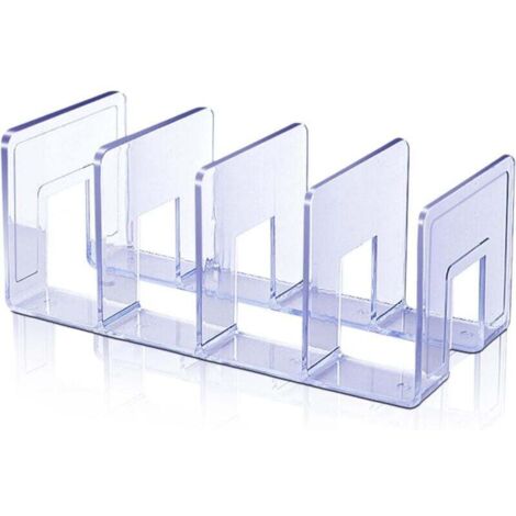 Séparateurs d'étagères transparents, organisateur d'étagères de placard, support de rangement transparent pour sacs, séparateur de placard, organisateur de sacs à main pour une organisation optimale (