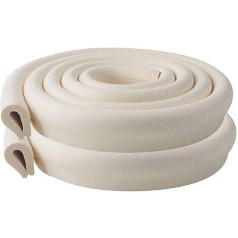 Protection d'Angles et Rebords pour Bébés, 2M 2 Set Protection Mousse Sécurité Rouleau de Mousse Antichoc pour Bébé sur Coins de Murs,des Meubles,Bords de Table (1/4)