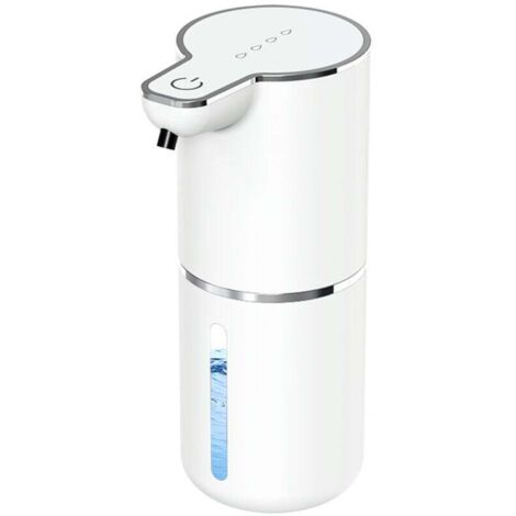 Distributeur de Savon Automatique, 350ml Distributeur Savon Cuisine, USB Rechargeable Distributeur Savon Automatique, pour Cuisine, Salle de Bain