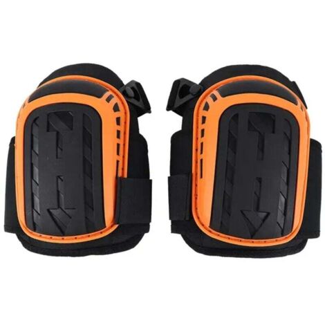 Bottes de travail professionnelles montantes - Bottes hautes en mousse et gel résistant avec double sangle robuste - Protection confortable des genoux pour une utilisation intérieure et extérieure (Or (1/4)
