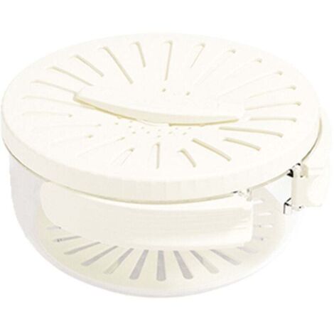 Égouttoir à fruits 2 en 1 avec panier d'égouttage et de conservation, bassine à fruits avec passoire, égouttoir à fruits avec poignée, convient pour laver les fruits et légumes 15,5 cm (blanc)