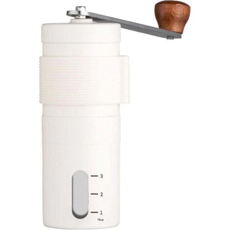 Moulin à café manuel - Moulin à café portable avec meule en céramique, mouture réglable, acier inoxydable 304, idéal pour les voyages, le camping et la maison