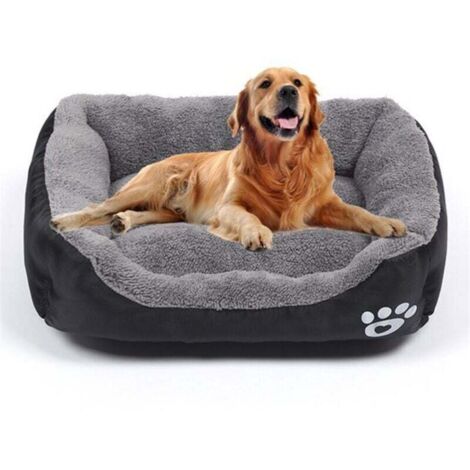 Panier pour chien - Petit panier pour chien - Matelas lavable pour animaux - Panier confortable et respirant - Convient aux animaux jusqu'à 3 kg - 43 cm x 32 cm