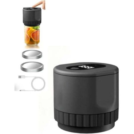 Kit de mise sous vide - Scelleuse - Scelleuse sous vide - Scelleuse à bocaux avec couvercle - Rechargeable par USB - Ouvre-bocal - Pour la conservation et la fermentation des aliments