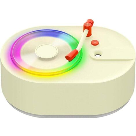 Humidificateur pour chambre à coucher - Humidificateur puissant avec diffuseur d'aromathérapie - Appareil silencieux avec 2 réglages de brumisation, lumière d'ambiance et design élégant pour la chambr