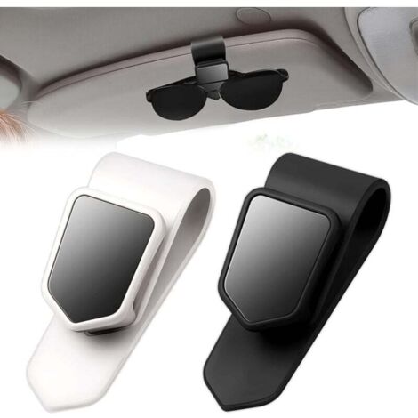 supports pour lunettes de soleil compatibles avec les pare-soleil de voiture. Convient aux pare-soleil et aux lunettes de différentes tailles.