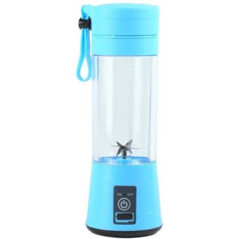 Blender portable, 380 ml, sans BPA, mini blender, blender multifonction, chargeur USB-C - bleu