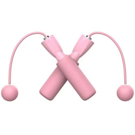 Corde à sauter — corde à sauter sans fil — corde à sauter d'entraînement — corde à sauter sportive — entraînement physique intégré en intérieur et en extérieur (poudre de sakura 1 + noir gemme 1)