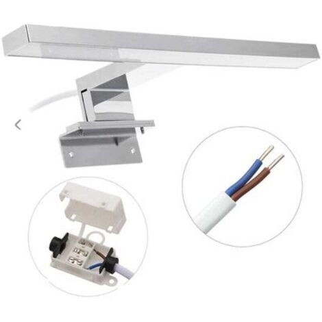 Éclairage LED pour miroir Lampe pour miroir de salle de bain Éclairage maquillage Applique murale Éclairage pour meuble Lampe à pince Blanc neutre 230 V 5 W 550 lumens IP44 30 cm