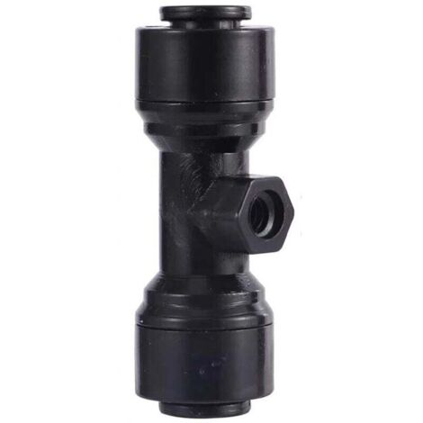 Convient pour les raccords de tuyauterie, 10 pièces, raccord traversant 1/4 pouce (6,35 mm), té, coude, raccord rapide pour aquarium, adaptateur pour système d'osmose inverse
