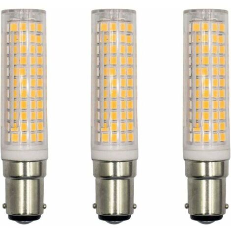 BA15D Ampoule LED, Energy Saver Culot 15W, Pour Réfrigérateur/Machine à Coudre/Lampe de Table CA230V, Lot de 3 (blanc chaud 3000K) [Classe énergétique A+]