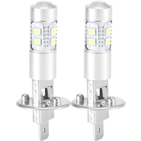 Ampoule Led H1 100w, Ampoules De Phare Feu De Brouillard 360 Degrés Phare Ampoule Led 2pcs H1 6000k Super Blanc 100w Led Kit Ampoules Phares H1 Led Voiture Luces Leds H1 h1 100w