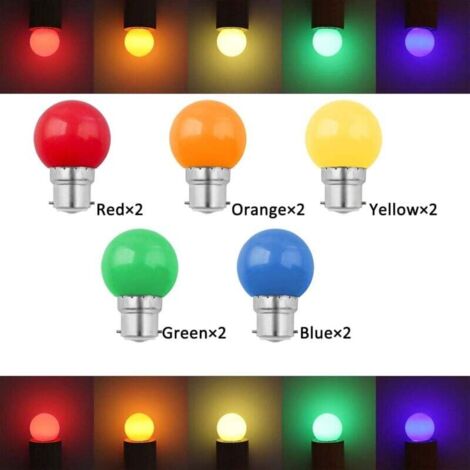 Lot de 10 Ampoules E27 4W Filament eq. 40W blanc chaud 2700K