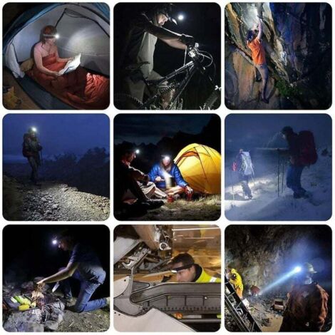 Lampe Frontale LED Rechargeable 10000 Lumens XHP70.2 Lampes
