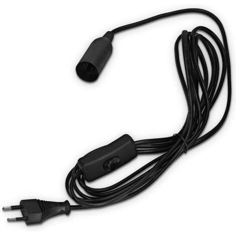 Câble Textile 3 Conducteurs Bariolé – 2 Mètres, Pour Lampe, Interrupteur Et Prise