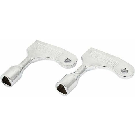 Lot de 2 clés triangle pour ouverture rapide d’urgence d’ascenseur, pour serrure de 9 mm (1/3)