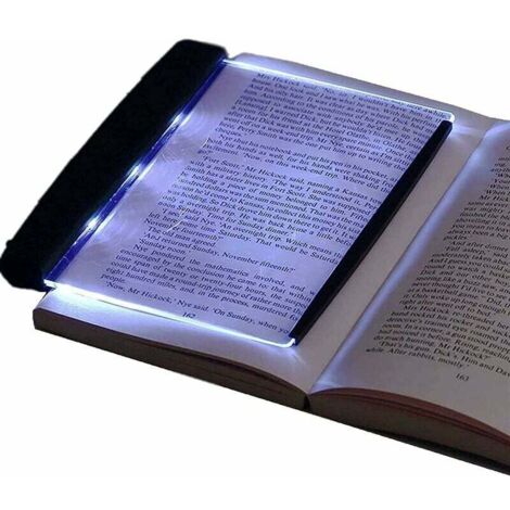 Lampe de Lecture LED veilleuse Wedge Book Eye Care Portable Signet Light Bright Book Board pour la Lecture au lit, Voiture (1/4)