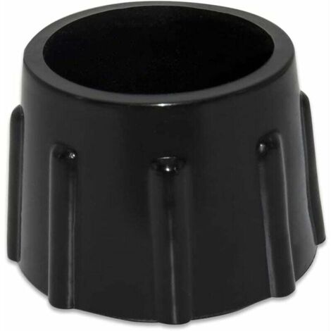Lot de 4 Embouts de Protection de Sol en Caoutchouc synthétique antidérapants pour Meubles Ronds Diamètre 35 mm, 3,5 cm, Noir (1/4)