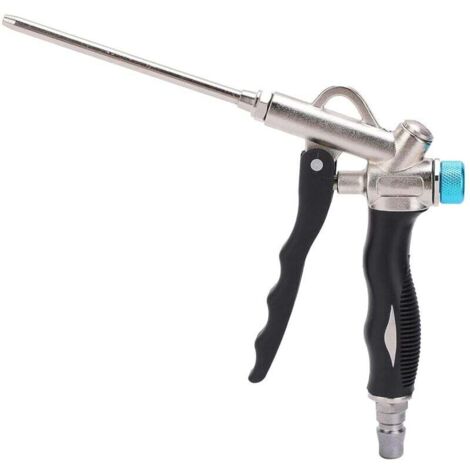 Pistolets de soufflage à 2 voies réglables souffleur de poussière à circulation d'air outil de pulvérisation de poussière à haute pression longue buse accessoires pneumatiques industriels pour l'intér