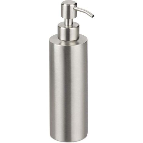 Distributeur de Savon Rechargeable en Acier Inoxydable brossé 350 ML Argenté (1/4)